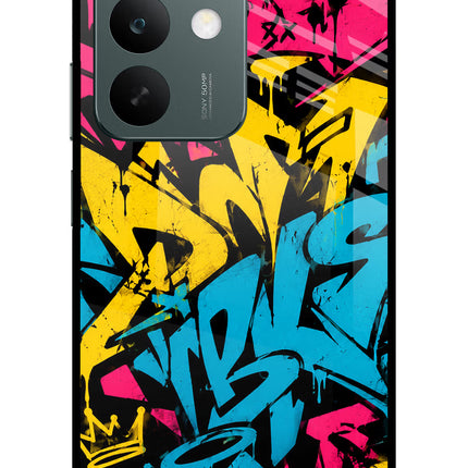 Graffiti Vibe Realme C85 5G Glass Case Back Cover by Casekaro