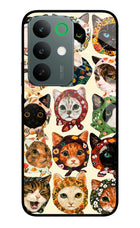 Cool Cat Realme C85 5G Glass Case Back Cover by Casekaro