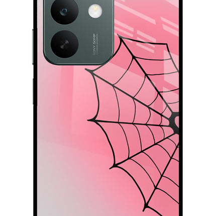 Pink Web Realme C85 5G Glass Case Back Cover by Casekaro