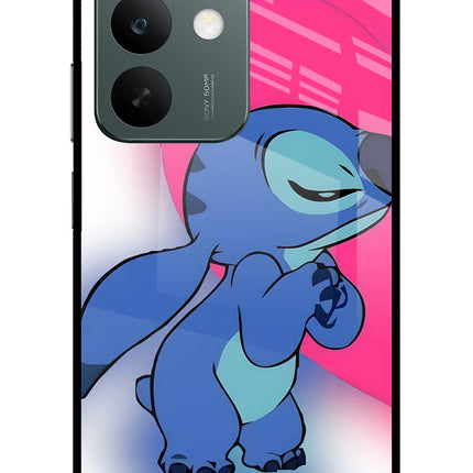 Stitch Hug Realme C85 5G Glass Case Back Cover by Casekaro