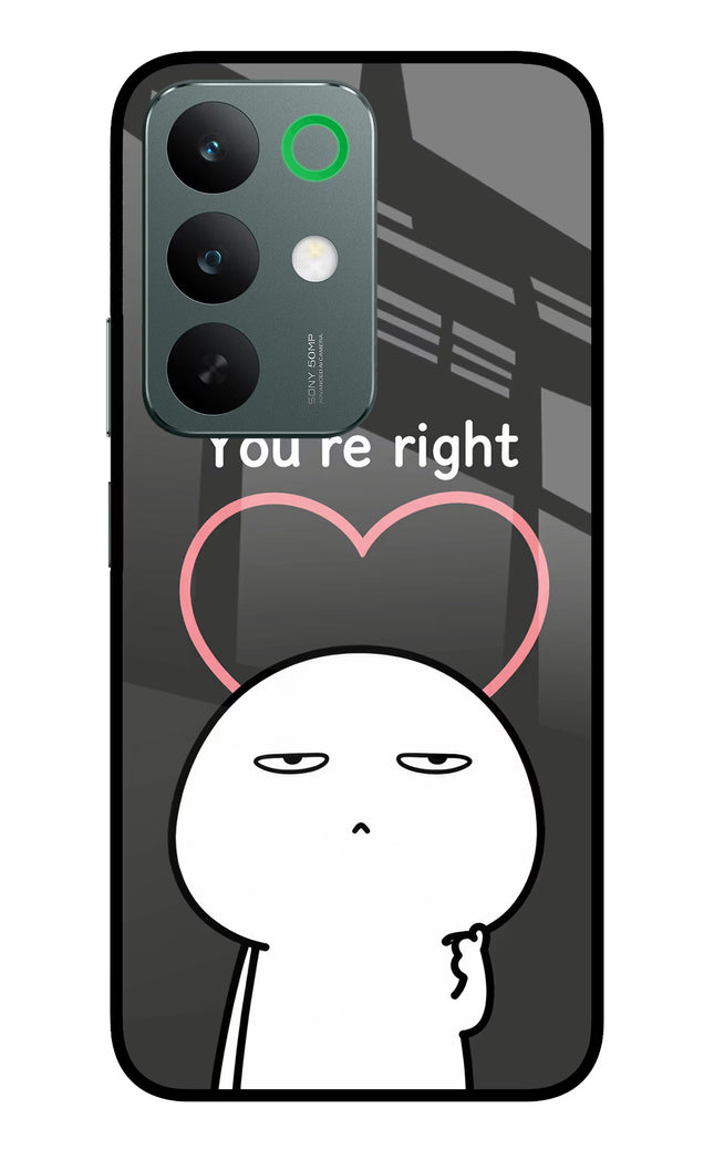 You're Right Realme C85 5G Glass Case Back Cover by Casekaro