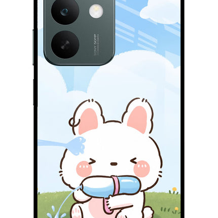 Bunny Treat Realme C85 5G Glass Case Back Cover by Casekaro