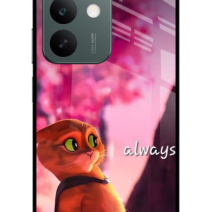 Always Cat Realme C85 5G Glass Case Back Cover by Casekaro