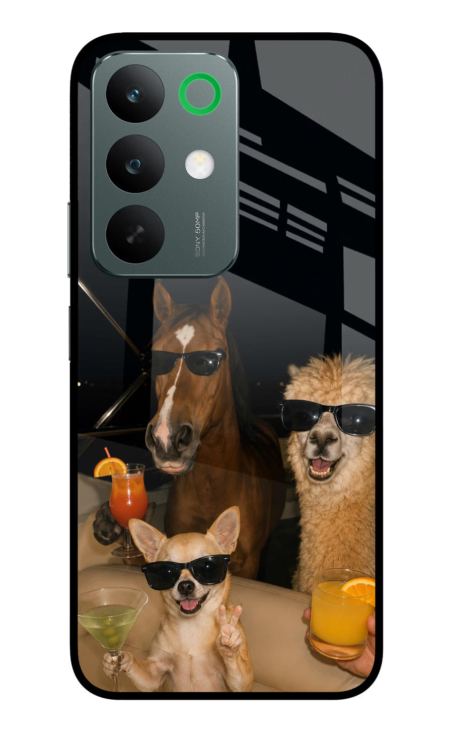Party Squad Realme C85 5G Back Cover, Glass case