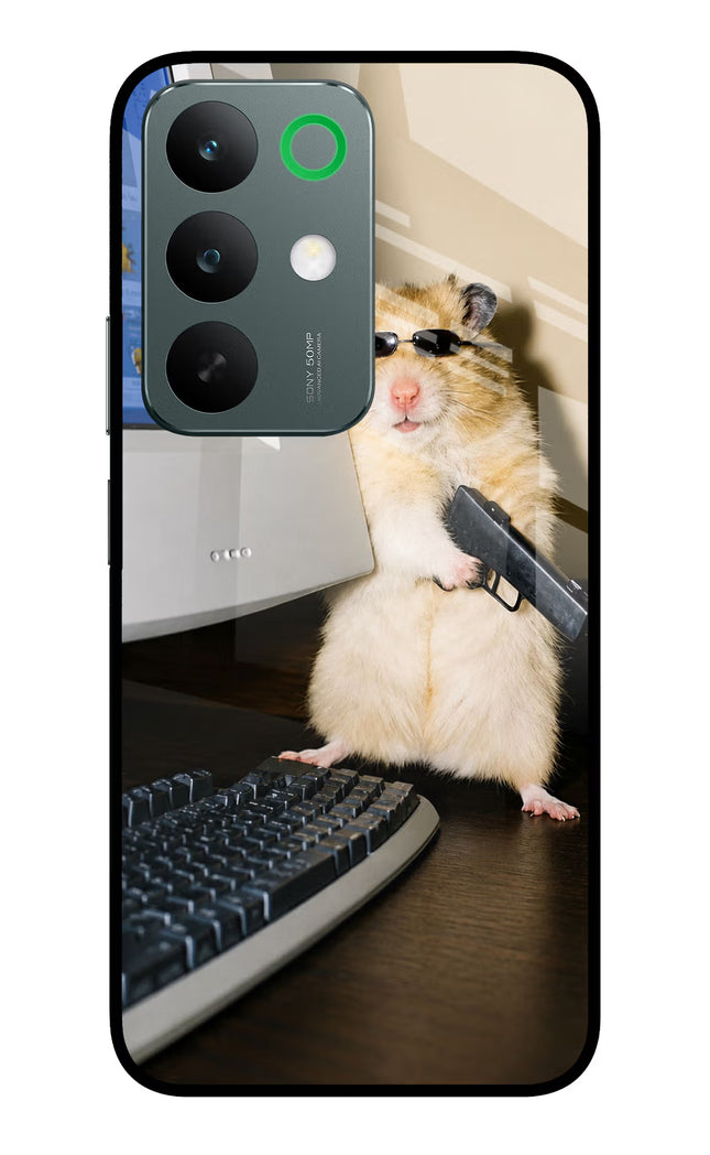 Hacker Hamster Realme C85 5G Glass Case Back Cover by Casekaro