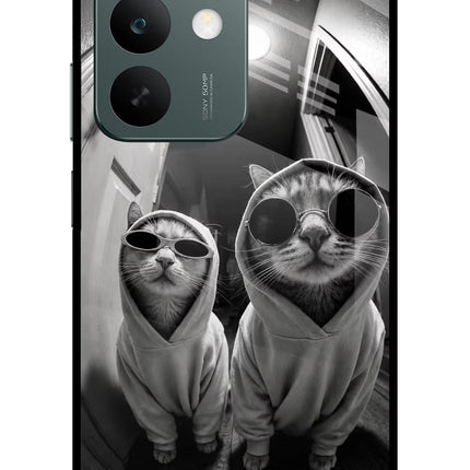 Hood Cats Realme C85 5G Glass Case Back Cover by Casekaro