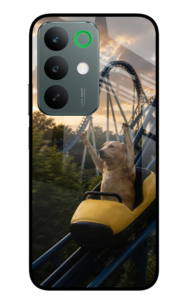 Rollercoaster Dog Realme C85 5G Glass Case Back Cover by Casekaro