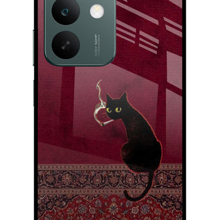 Midnight Cat Realme C85 5G Glass Case