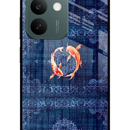 Koi Blue Realme C85 5G Glass Case