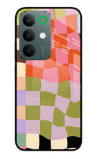 Wavy Grid Realme C85 5G Glass Case