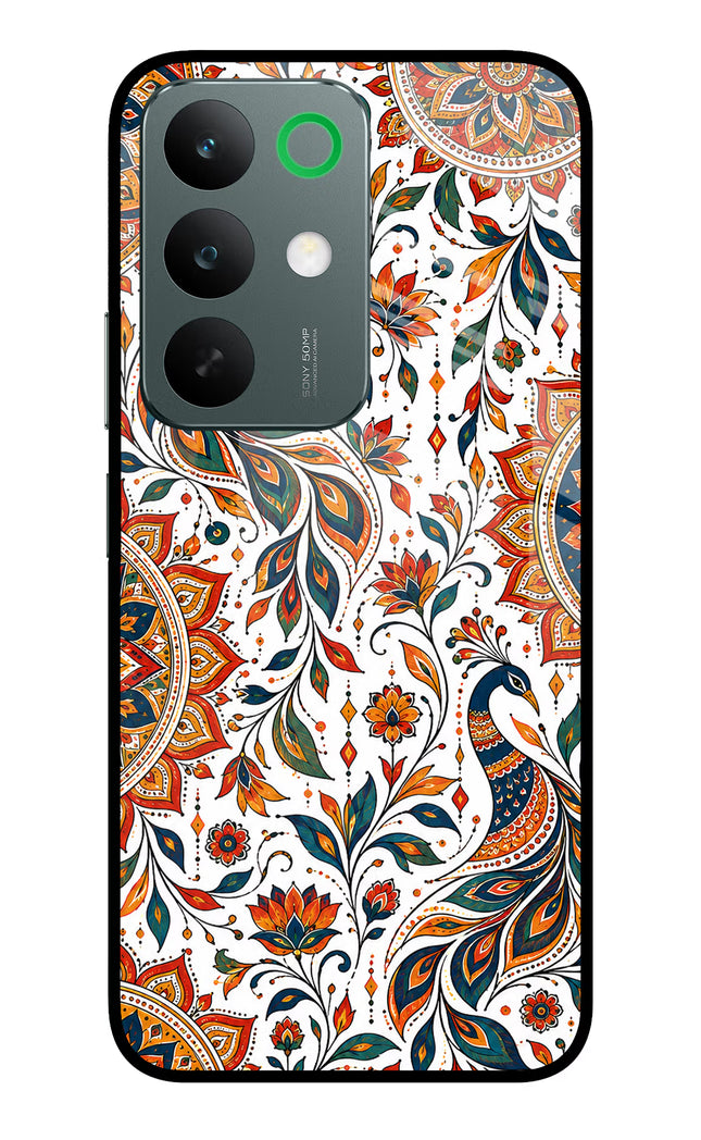 White Mayura Realme C85 5G Glass Case
