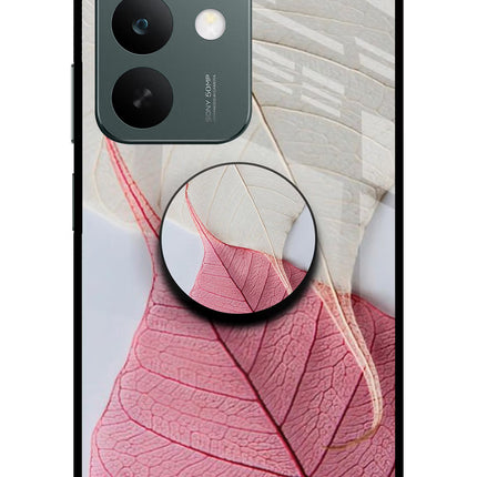 White Pink Leaf Realme C85 5G Pop Case by Casekaro