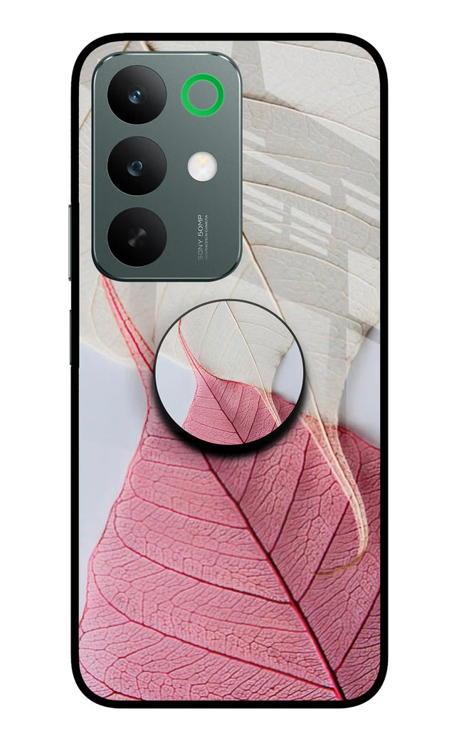 White Pink Leaf Realme C85 5G Pop Case by Casekaro