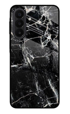 Black Marble Texture Samsung A27 5G Glass Case Back Cover by Casekaro