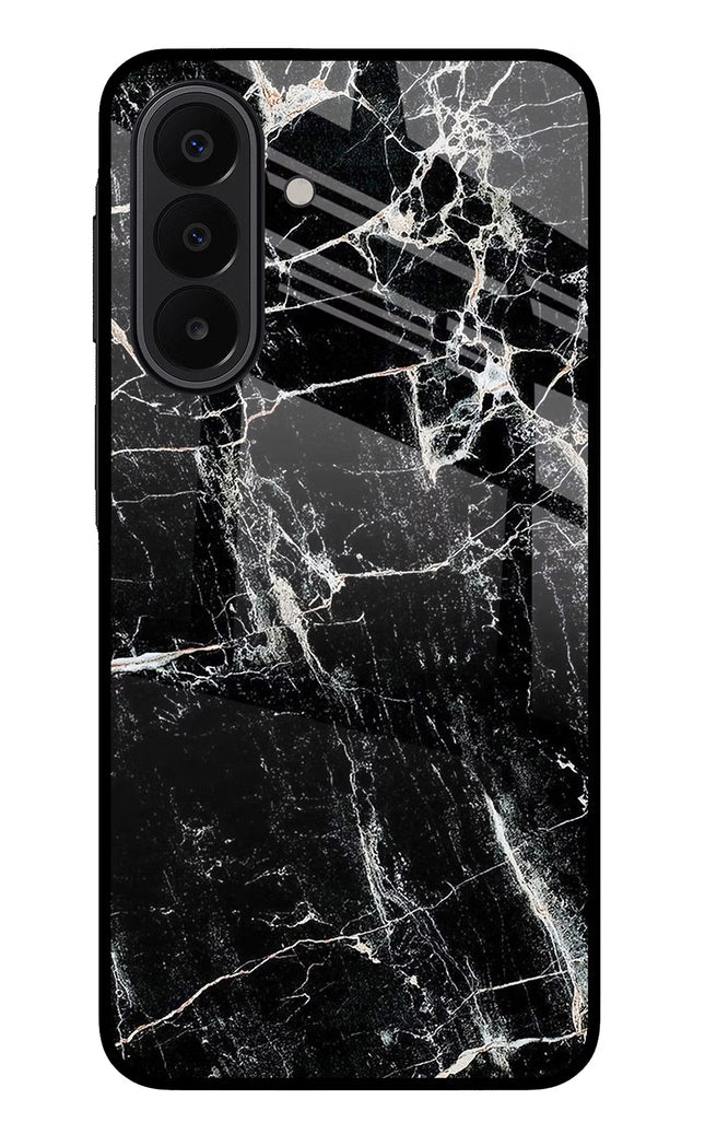 Black Marble Texture Samsung A27 5G Glass Case Back Cover by Casekaro