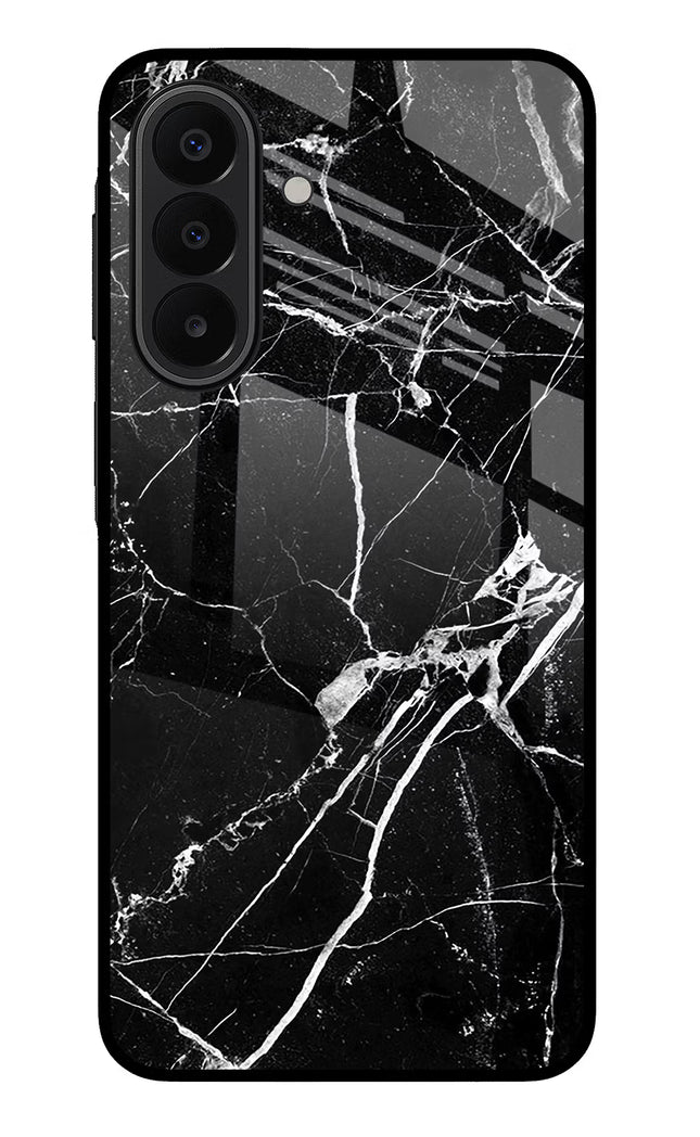 Black Marble Pattern Samsung A27 5G Glass Case Back Cover by Casekaro