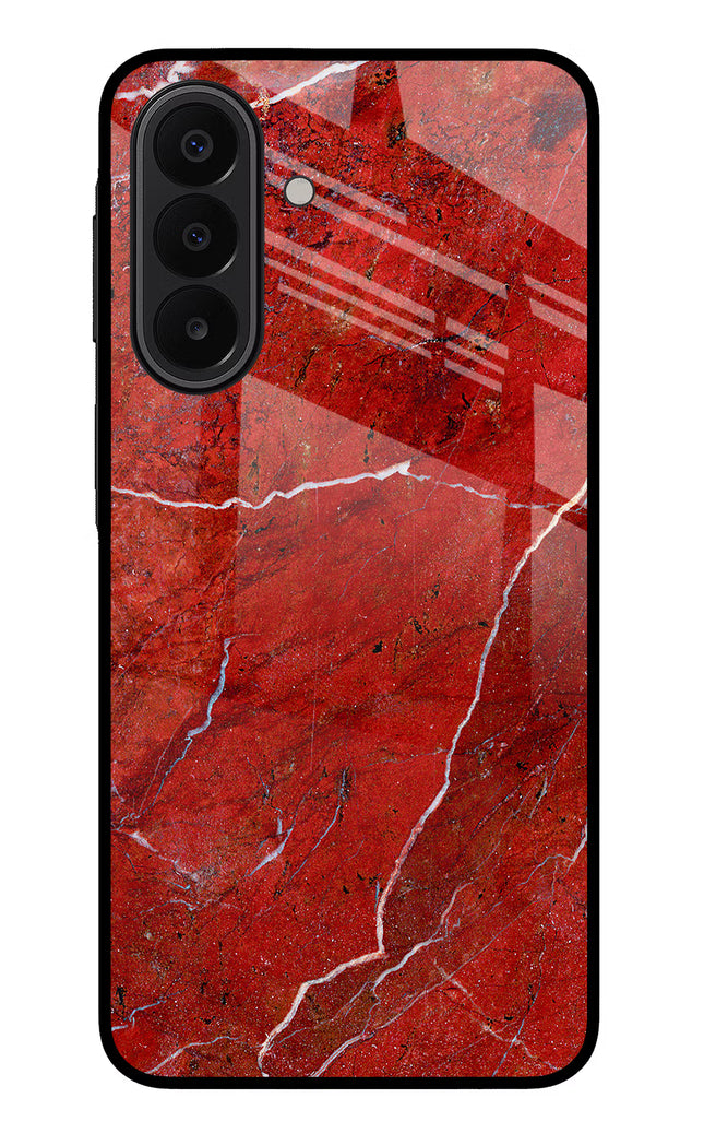 Red Marble Design Samsung A27 5G Glass Case Back Cover by Casekaro