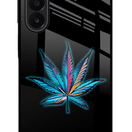 Weed Samsung A27 5G Glass Case Back Cover by Casekaro