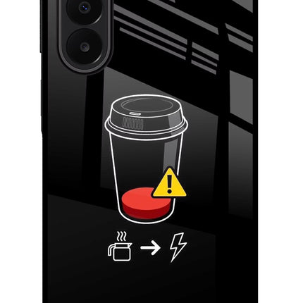 Coffee Samsung A27 5G Glass Case Back Cover by Casekaro