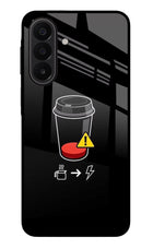 Coffee Samsung A27 5G Glass Case Back Cover by Casekaro