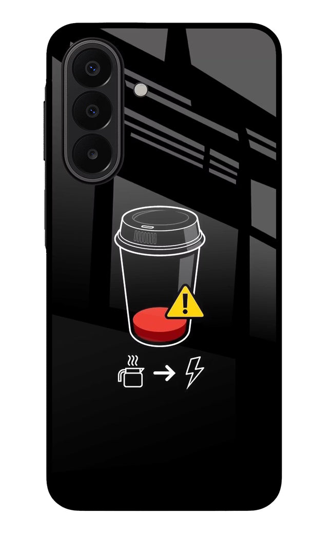 Coffee Samsung A27 5G Glass Case Back Cover by Casekaro