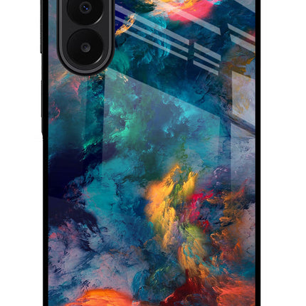 Artwork Paint Samsung A27 5G Glass Case Back Cover by Casekaro