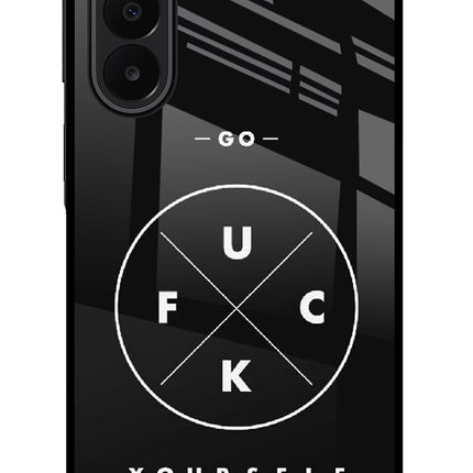 Go Fuck Yourself Samsung A27 5G Glass Case Back Cover by Casekaro
