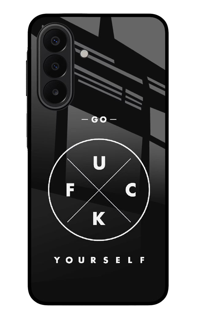 Go Fuck Yourself Samsung A27 5G Glass Case Back Cover by Casekaro