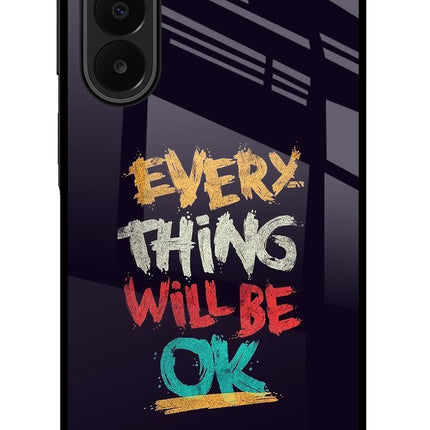Everything Will Be Ok Samsung A27 5G Glass Case Back Cover by Casekaro