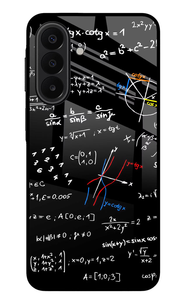Mathematics Formula Samsung A27 5G Glass Case Back Cover by Casekaro