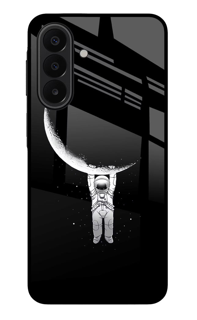 Moon Space Samsung A27 5G Glass Case Back Cover by Casekaro