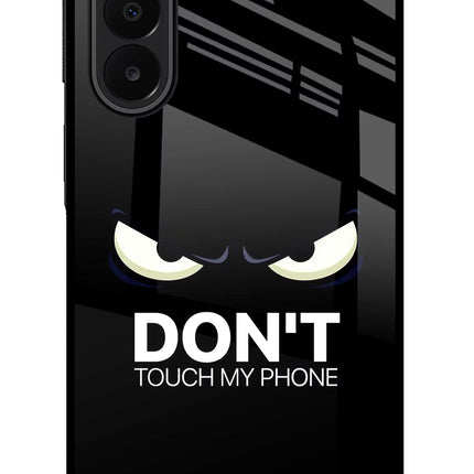 Don'T Touch My Phone Samsung A27 5G Glass Case Back Cover by Casekaro