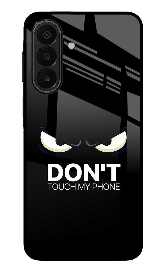 Don'T Touch My Phone Samsung A27 5G Glass Case Back Cover by Casekaro