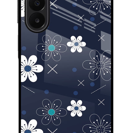 Flowers Samsung A27 5G Glass Case Back Cover by Casekaro