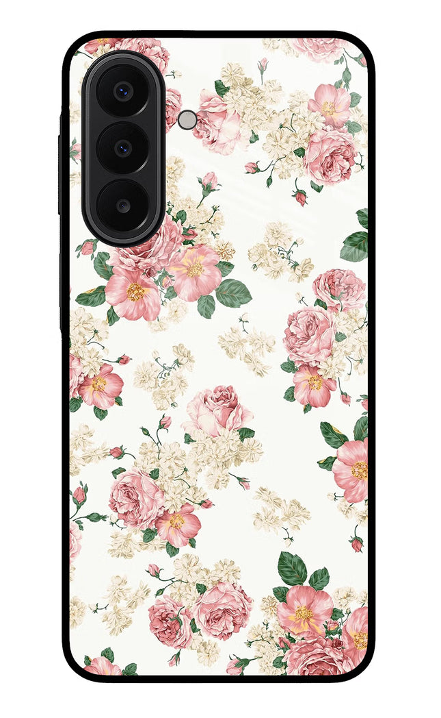 Flowers Samsung A27 5G Glass Case Back Cover by Casekaro