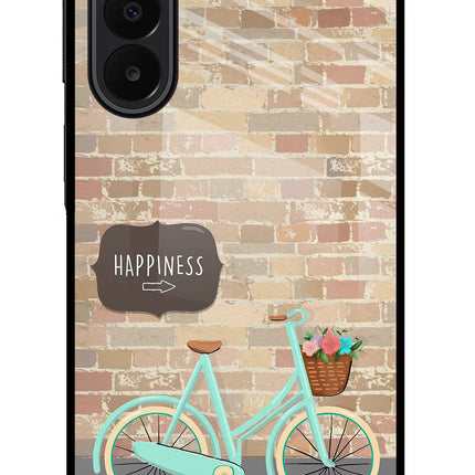 Happiness Artwork Samsung A27 5G Glass Case Back Cover by Casekaro