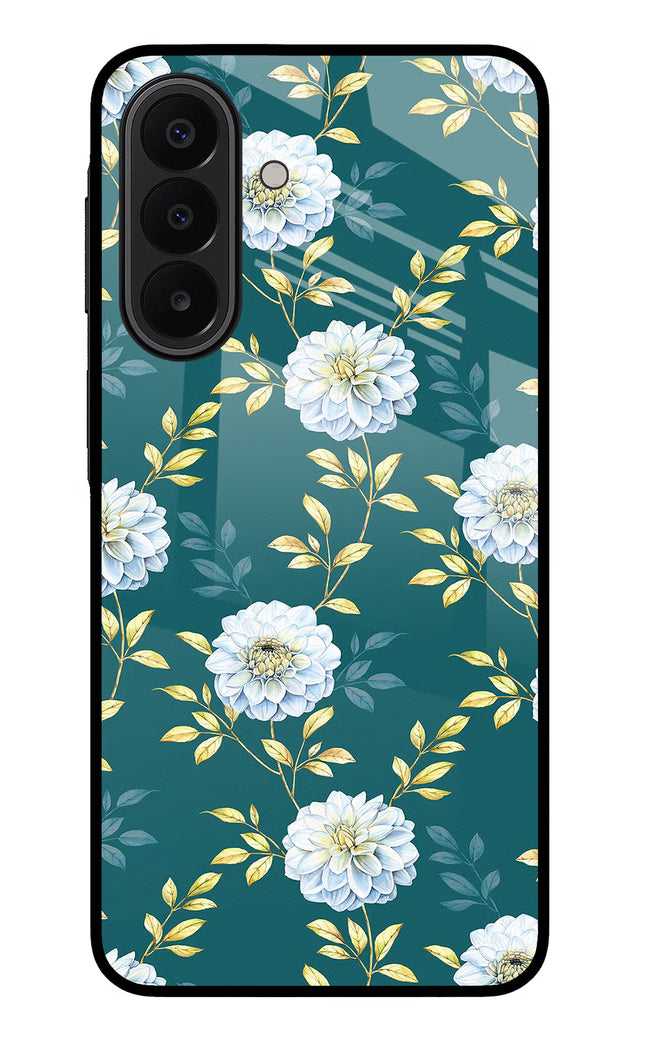 Flowers Samsung A27 5G Glass Case Back Cover by Casekaro