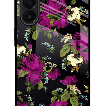 Flowers Samsung A27 5G Glass Case Back Cover by Casekaro