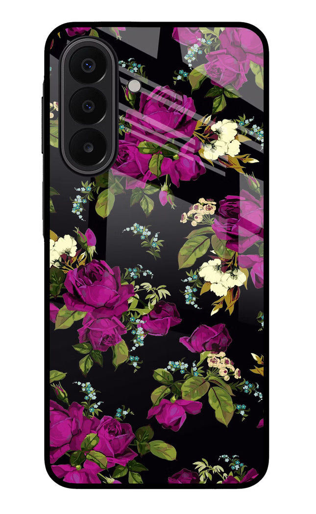 Flowers Samsung A27 5G Glass Case Back Cover by Casekaro