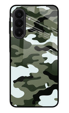 Camouflage Samsung A27 5G Glass Case Back Cover by Casekaro