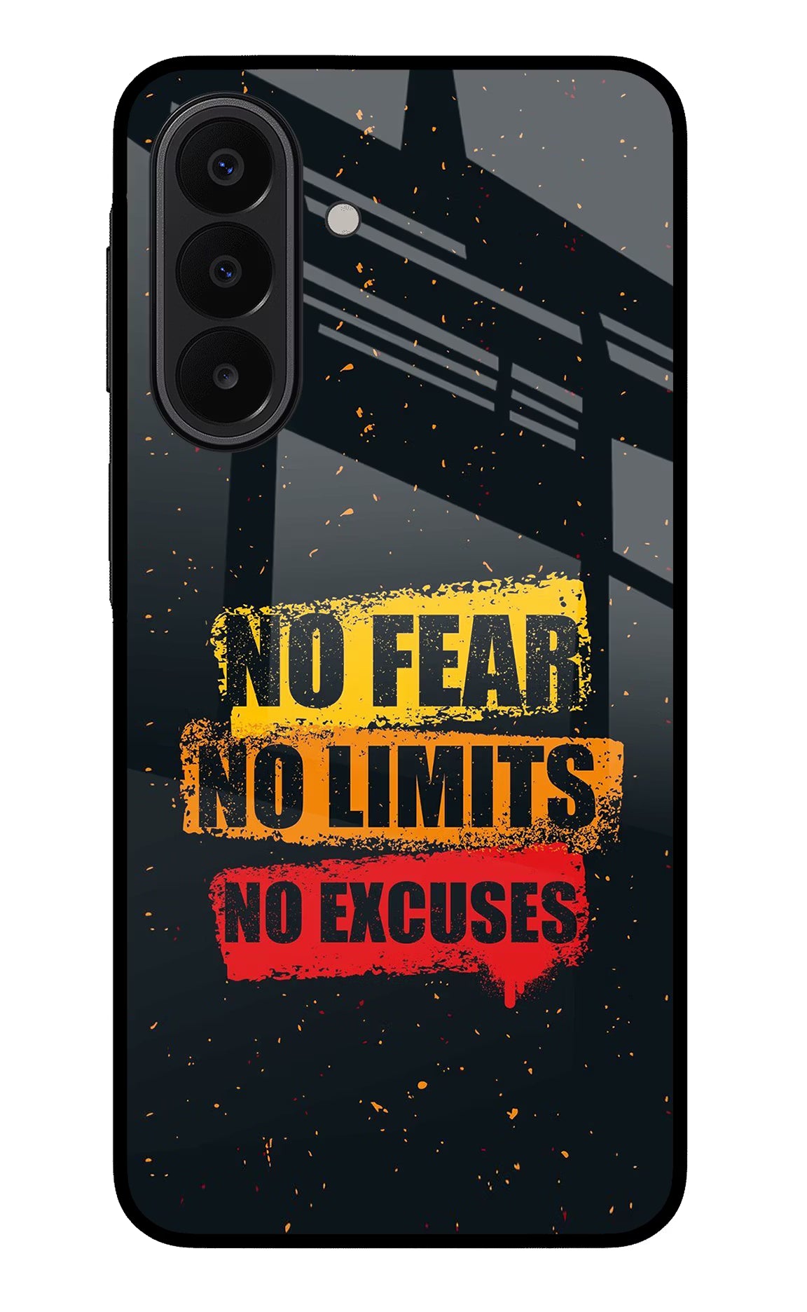 No Fear No Limits No Excuse Samsung A27 5G Glass Case