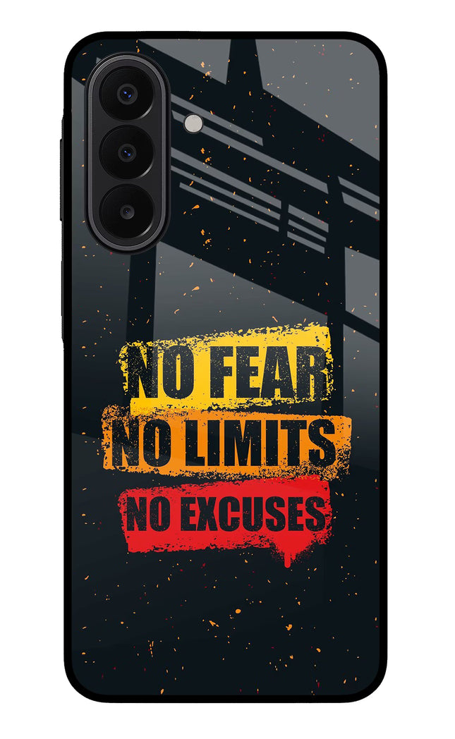 No Fear No Limits No Excuse Samsung A27 5G Glass Case Back Cover by Casekaro