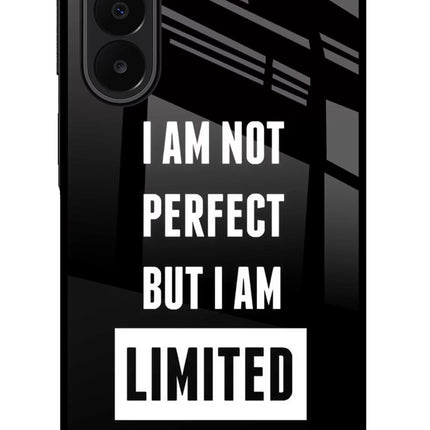 I Am Not Perfect But I Am Limited Edition Samsung A27 5G Glass Case Back Cover by Casekaro