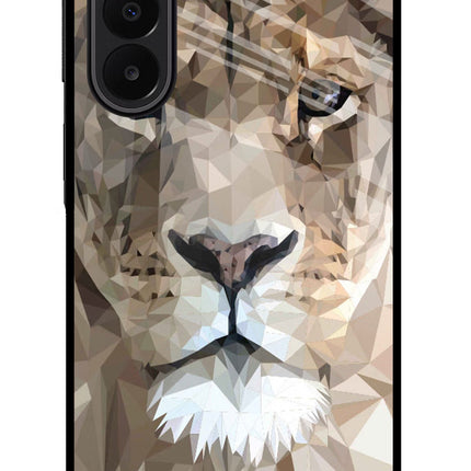 Lion Art Samsung A27 5G Glass Case Back Cover by Casekaro