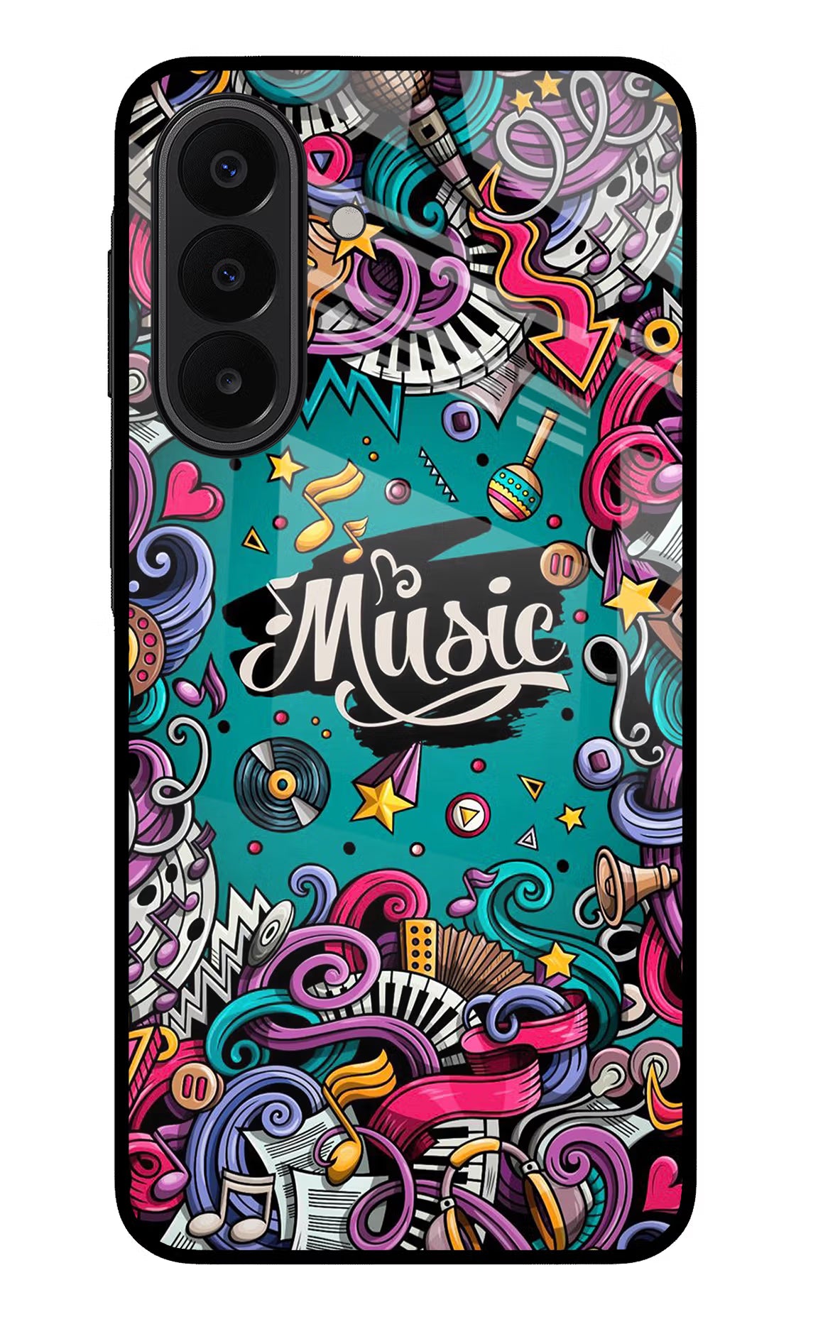 Music Graffiti Samsung A27 5G Glass Case