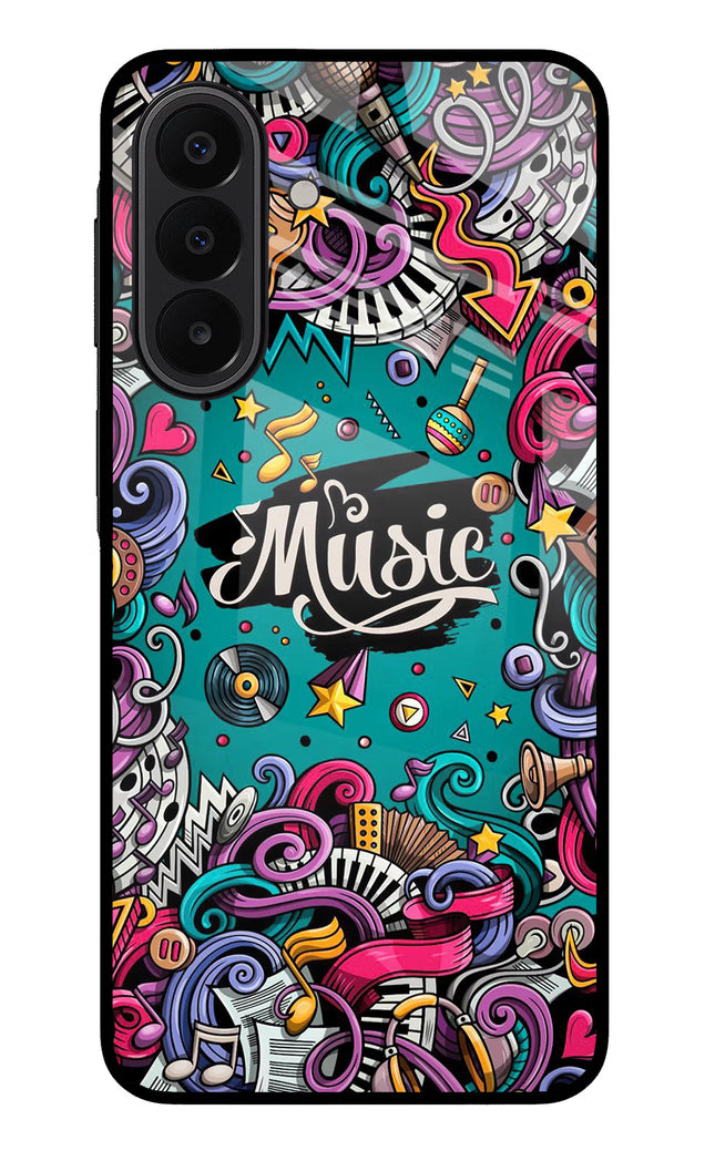 Music Graffiti Samsung A27 5G Glass Case Back Cover by Casekaro