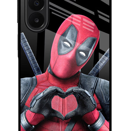 Deadpool Samsung A27 5G Glass Case Back Cover by Casekaro