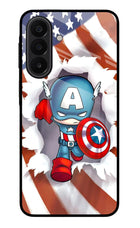 Captain America Samsung A27 5G Glass Case Back Cover by Casekaro