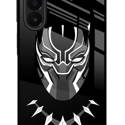 Black Panther Samsung A27 5G Glass Case Back Cover by Casekaro