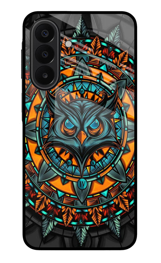 Angry Owl Art Samsung A27 5G Glass Case Back Cover by Casekaro